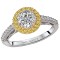 Two Tone Semi-Mount Diamond Ring