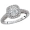 Halo Semi-Mount Diamond Ring
