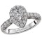 Halo Semi-Mount Diamond Ring