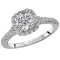 Halo Semi-Mount Diamond Ring