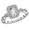 Halo Semi-Mount Diamond Ring