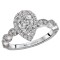 Halo Semi-Mount Diamond Ring
