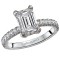Peg Head Semi-Mount Diamond Ring