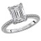 Peg Head Semi-Mount Diamond Ring