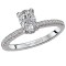 Peg Head Semi-Mount Diamond Ring