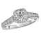 Halo Semi-Mount Diamond Ring