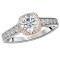 Two Tone Semi-Mount Diamond Ring