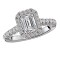 Halo Semi-Mount Diamond Ring