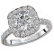 Halo Semi-Mount Diamond Ring