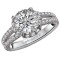 Split Shank Semi-Mount Diamond Ringw