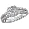 Split Shank Semi-Mount Diamond Ring