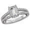 Split Shank Semi-Mount Diamond Ring