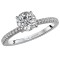 Peg Head Semi-Mount Diamond Ring