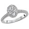 Halo Semi-Mount Diamond Ring