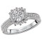 Halo Semi-Mount Diamond Ring