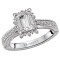 Halo Semi-Mount Diamond Ring