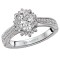 Halo Semi-Mount Diamond Ring