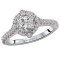 Halo Semi-Mount Diamond Ring