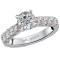 Peg Head Semi-Mount Diamond Ring