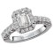 Halo Semi-Mount Diamond Ring