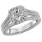 Split Shank Semi-Mount Diamond Ring