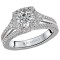 Split Shank Semi-Mount Diamond Ring