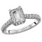 Halo Semi-Mount Diamond Ring