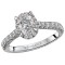 Halo Semi-Mount Diamond Ring