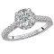 Halo Semi-Mount Diamond Ring