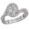 Halo Semi-Mount Diamond Ring