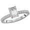 Peg Head Semi-Mount Diamond Ring