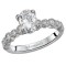 Peg Head Semi-Mount Diamond Ring