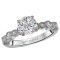 Peg Head Semi-Mount Diamond Ring