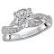 Peg Head Semi-Mount Diamond Ring