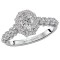 Halo Semi-Mount Diamond Ring