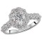 Halo Semi-Mount Diamond Ring