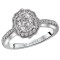 Halo Semi-Mount Diamond Ring