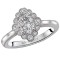 Halo Semi-Mount Diamond Ring