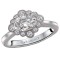 Halo Semi-Mount Diamond Ring