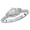 Halo Semi-Mount Diamond Ring