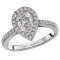 Halo Semi-Mount Diamond Ring