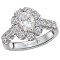 Halo Semi-Mount Diamond Ring