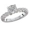 Peg Head Semi-Mount Diamond Ring