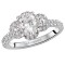 Halo Semi-Mount Diamond Ring