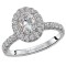 Peg Head Semi-Mount Diamond Ring
