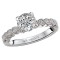 Peg Head Semi-Mount Diamond Ring