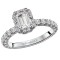 Halo Semi-Mount Diamond Ring