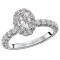 Halo Semi-Mount Diamond Ring