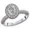Halo Semi-Mount Diamond Ring