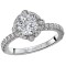 Halo Semi-Mount Diamond Ring